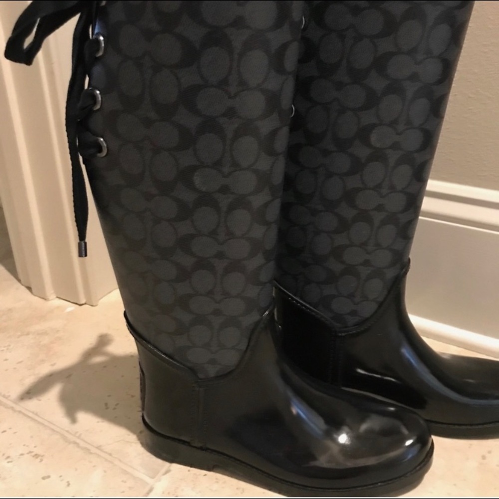 Coach rain boots